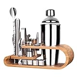 Mixology Bartender Kit, SuperCook Cocktail Shaker Set, Bar Accessories for The Home Bar Set, 25 OZ M