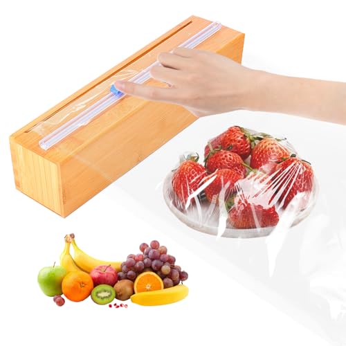 Bamboo Wrap Dispenser with Cutter
