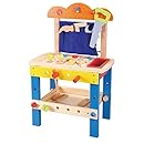 LELIN WOODEN WOOD WORKBENCH CHILDRENS KIDS WORKSTATION 