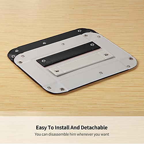 Image of YAPISHI Key Dish Bowl for Men, Entryway Catchall Holder Bedside Table Valet Tray for Pocket Stuff, PU Leather Nightstand Organizer for Dice /Coins /Wallet /Watch /Rings /Sunglasses, Dresser /Coffee Table