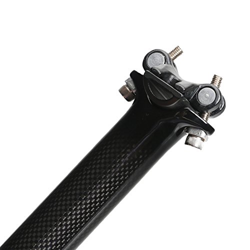 Carbon Seatpost 30.8 400Mm Litetop 3K Carbon Fiber Bike Seatpost Suitable For Most Bicycle Mountain Bike Road Bike Mtb Mtn Bmx (Black) #TOP2