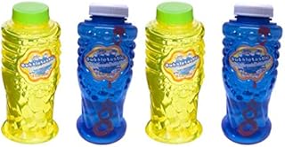 4 Pack Bacon Bubbles and Peanut Butter Bubbles - Two 8oz Bottles of Each - Non Toxic, Tear Free and Safe for Dogs and Kids