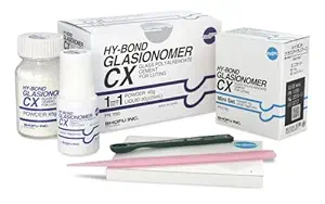 Shofu Hy-Bond Glasionomer CX Luting Cement Mini Kit Powder & Liquid