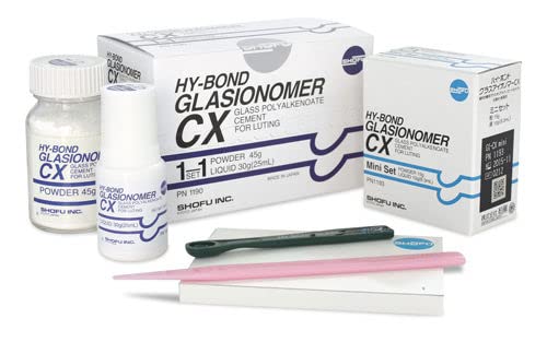 Shofu Hy-Bond Glasionomer CX Luting Cement Mini Kit Powder & Liquid (B0B8CJP23F) Amazon Price History, Amazon Price Tracker