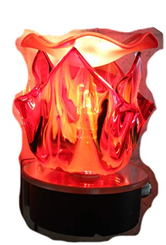 Electric oil warmer diffuser tart burner for fragrance scented perfume aroma oils and wax melts aromatherapy & air freshener (Red)