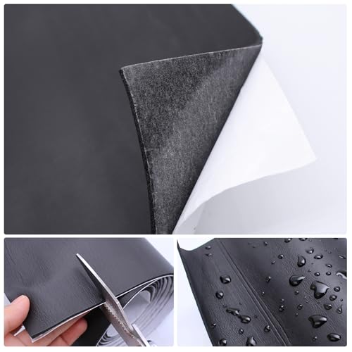 ZHIYUQL® Moosgummi Selbstklebend Neopren Schaumstoffplatte 300MM × 3MM × 2M Schwarz Schaumstoff Selbstklebend Zellkautschuk, Schaumstoffrolle, Dämmmatte, Rutschfest, Schalldämmung
