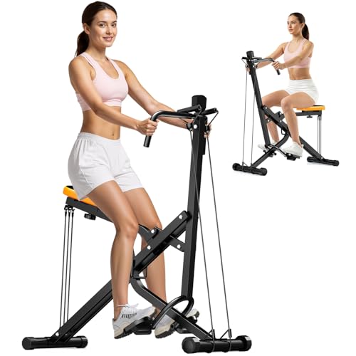 OWLSKY Squat Machine for Home Workout, Foldable Squat Assist & Row Trainer with LCD Monitor, 3...