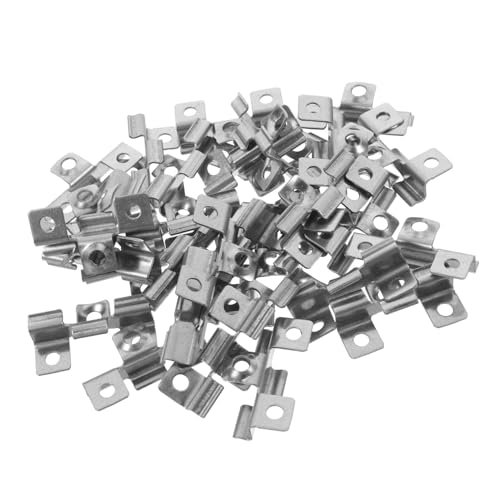 Zerodeko 100Pcs Deck Fasteners for Composite Decking Hidden Clips System for Secure Connection Deck Board Spacers and Fastening Tool Efficient Installation and Versatile Use