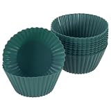 uxcell 12Pcs Silicone Cupcake Liners Non-Stick...