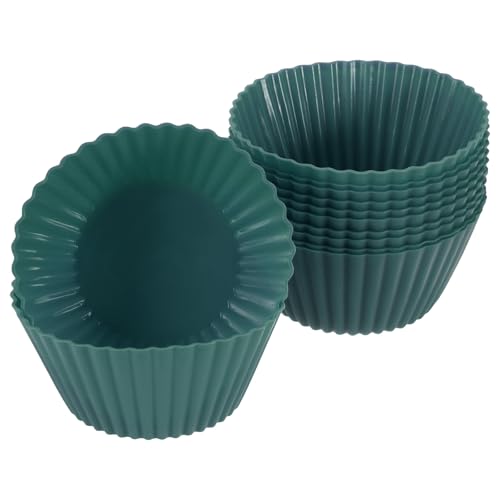uxcell 12Pcs Silicone Cupcake Liners Non-Stick...
