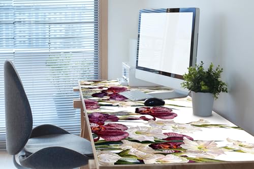 Sous-main de bureau 120x60 cm protection surfaces tapis vinyle PVC