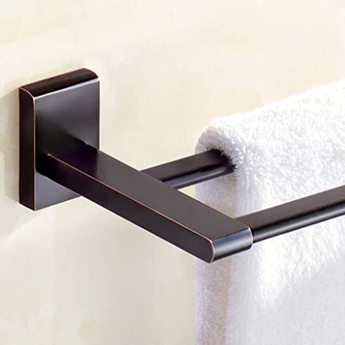 Porte-serviettes salle de bain double rangement mural en matériel durable et design
