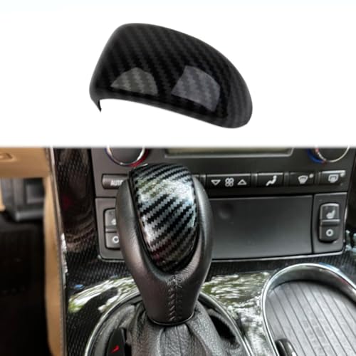 Fewshaw Carbon Fiber Style Automatic Gear Shift Head Cover Trim for 2006-2013 Chevy Corvette C6
