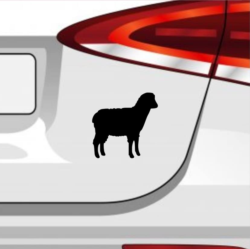 Schaf Aufkleber-Set – 5 Sticker In 3 Größen, Enzian-Farbe, ORACAL-Folie, Für Auto & Mehr