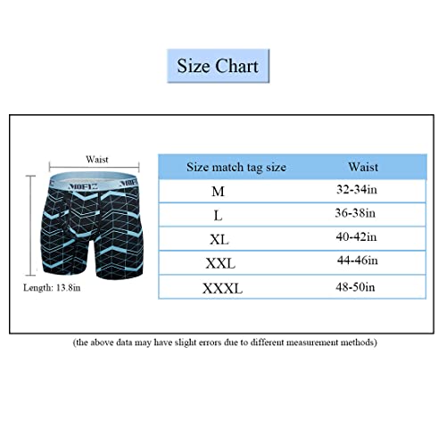 Jinshi Mens Xxl Big And Tall Bamboo Boxer Briefs Underwear With Pouch 6-Pack #TOP7