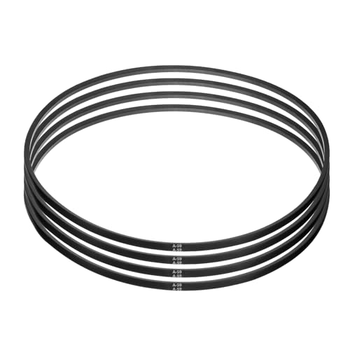 Image of uxcell 4pcs A59 or 4L610 Classic Wrapped Rubber V-Belt, 59 inch(1500mm) Inside Circumference, A Profile V Belt