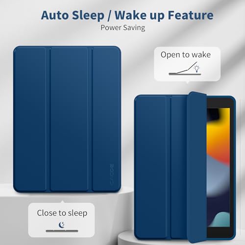 CACOE Case Compatible with iPad 9th/8th/7th Generation (2021/2020/2019), 10.2 Inch Case with Pencil Holder - Image 4
