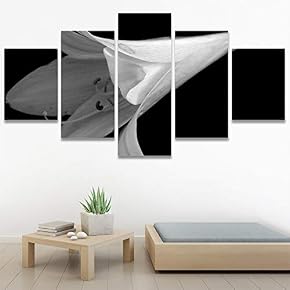 SIGNWIN 5 Panel Canvas Wall Art Botanical Chic...