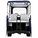 Classic Accessories Fairway Long Roof 4-Person Deluxe Golf Cart Enclosure, Navy News with Clear Windows