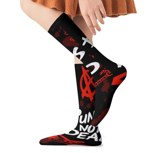 Womens Mens Crew Socks Thin Soft Comfort Breathable Dress Socks Calf Socks