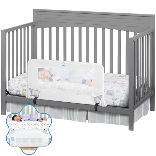 Universal Convertible Crib Bed Rail with Safety System