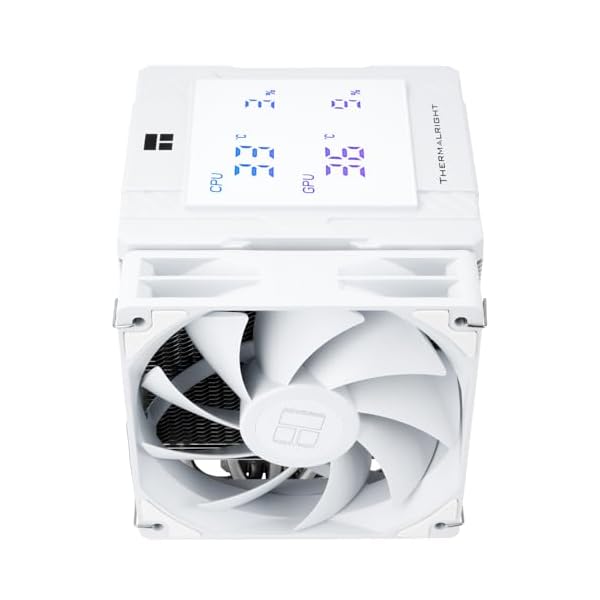 Thermalright Peerless Assassin 120 Digital White CPU Air Cooler, Digital Screen Top Cover,6 Heatpipes Computer CPU Cooler, for AM4/AM5,Intel LGA1700/1851/1150/1151/1200, PC Cooler-White - Image 4
