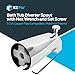 EZ-FLO 5-3/8 Inch Slide-On Zinc Bath Tub Diverter Spout with Hex Wrench and Set Screw, 1/2-inch Copper Pipe, Chrome, 15089