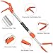 Kalkal Snake Grabber Tool, 62” Professional Aluminum Alloy Telescopic Rattle Snake Tongs, Reptile Grabber Snake Catcher Wide Jaw Handling Tool with Lock