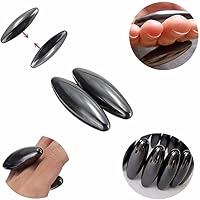 Steine Oval, ovales für Erwachsene, Rasselschlangenmagnet, Stressabbau-Magnet für Männer, kompatibel mit Ferrit-Knetmasse, Büro-Schreibtisch-Dekor, Anti-Angst-Geschenk, 18 Stück – Ansicht 4