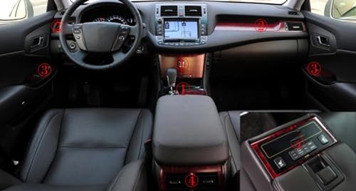 Accessoire de style carbone bleu 3D haut de gamme pour commande Toyota Crown