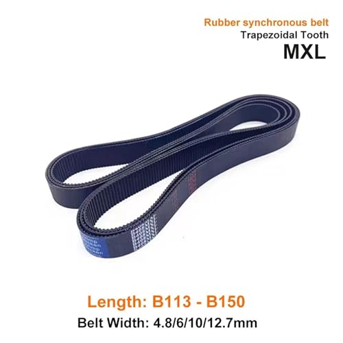 Courroie distribution MXL boucle fermée caoutchouc synchrone B113MXL dent 6mm