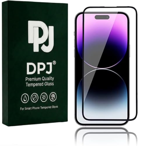 Image of DPJ Tempered Glass for iPhone 14 Pro Max (6.7 Inch) With Installation Kit | Military-Grade Gorilla Screen Protector | Edge to Edge Coverage |9H Hardness |Bubble-Free | Case Friendly | [Pack of 1]