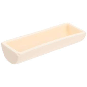 Alumina Crucible Corundum Ark Boat for Tube Furnace Alumina Tube Furnace Boat High-Purity Al2O3 Heat Resistant for Sample Melting 3.93 X 1.37 X 0.78 in