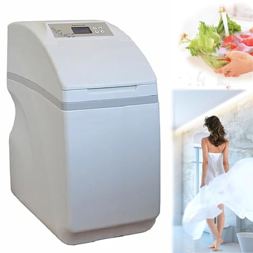 Ablandador de agua, tecnología de ahorro de agua y sal, regeneración automática de agua blanda para toda la casa, extiende la vida útil del equipo de agua doméstico, gran capacidad de almacenamiento d