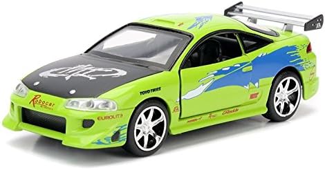 Jada Metal Mitsubishi Eclipse Diecast Car, Pack of 1, Green