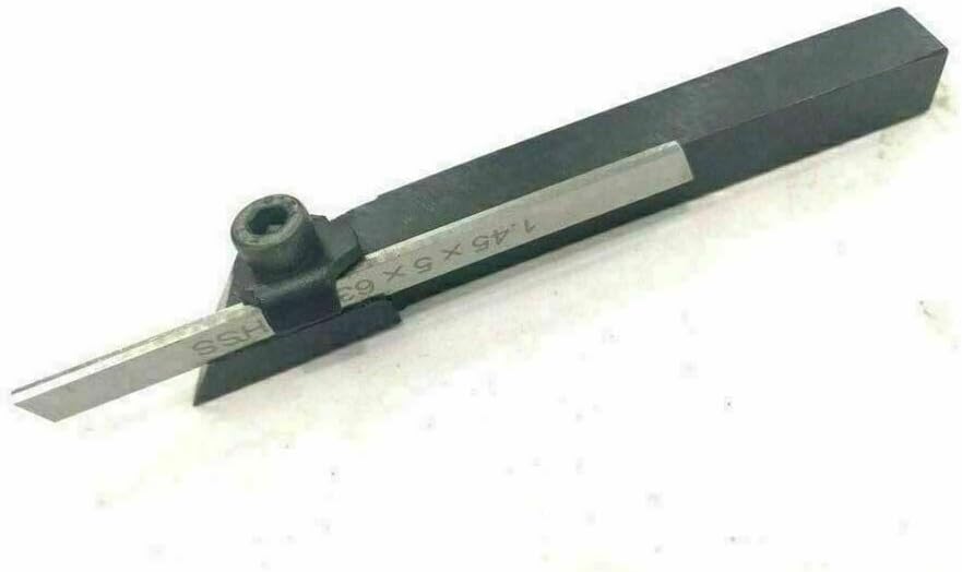 6mmミニ旋盤カットオフパーティングツールホルダー、5mm-Amz285のM2 HSSブレード5個付き