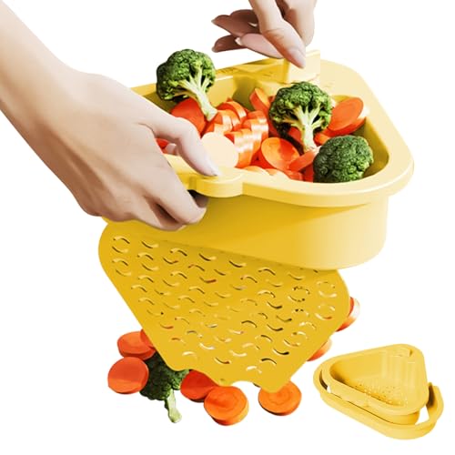 Cesta de fregadero - Cesta de filtro antitapado para lavado de verduras, filtro de residuos de cocina resistente para apartamento residencia universitaria hotel alquiler
