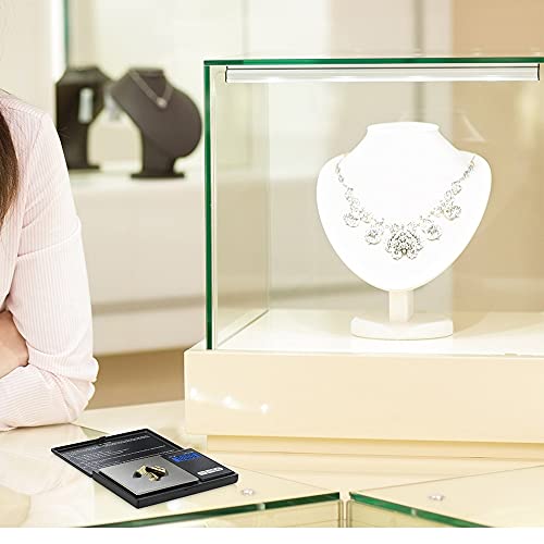 AVOM Mini Keuken Schaal Sieraden Roestvrij Staal 0.01g Elektronische Gewichtsschaal Digitale Pocket Schaal Goud Gram… - Afbeelding 4