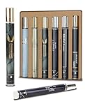 Premium Men's Fragrance Gift Set - 6x40ml Long-Lasting Eau de Parfum Collection with ambergris & Mandarin orange Notes - Luxury Cologne & Aftershave