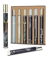 Premium Men's Fragrance Gift Set - 6x40ml Long-Lasting Eau de Parfum Collection with ambergris & Mandarin orange Notes - Luxury Cologne & Aftershave