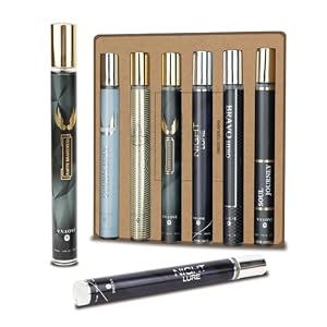 Premium Men’s Fragrance Gift Set – 6x40ml Long-Lasting Eau de Parfum Collection with ambergris & Mandarin orange Notes – Luxury Cologne & Aftershave
