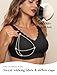COMFELIE Soft Buttery Smooth Bra Womens Scalloped No Show Bras Breathable Sports Bra Antisagging Breast Bra Black XX-Large