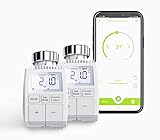 KAISERWERT -die deutsche Marke für Energiesparprodukte- smartes Heizkörperthermostat 2er-Pack - Zusatzprodukt zum KAISERWERT Starter Set - Thermostat für Heizkörper und Einzelraumsteuerung per App