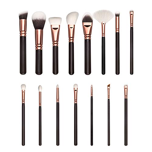 15 make-up Pinsel set mit Pinsel pack rose gold set schwarz Holz Griff make-up-tool