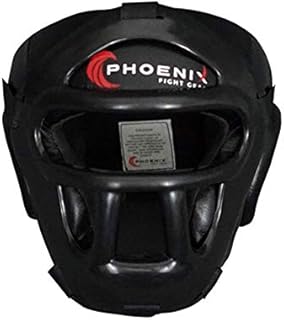 Flight Headgear w/Full Face Protection, Removable Face Grill, Sparring, Boxing, MMA, Muay Thai, Kickboxing, Taekwondo, Karate, Mixed Martial Arts, UFC