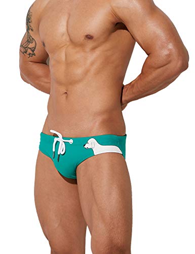 SEOBEAN Mens Low Rise Brief Bikini Swimwear