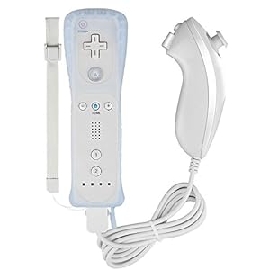 Remote Controller for Wii Nintendo,Yudeg Wii Remote and Nunchuck Controllers with Silicon Case for Wii and Wii U（not…