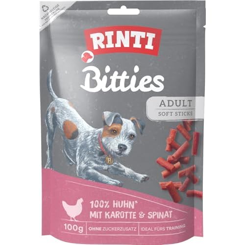 Rinti Hundesnacks Extra Bitties Karotte & Spinat 100 g,12er Pack (12 x 100 g)