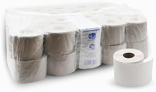 œcolife Toilettenpapier Classic, 1-lagig, 40 Rollen, 420 Blatt pro Rolle, Recycling, Klopapier, Gewerbetoilettenpapier, Großgebinde, lichtgraues Papier | Recycling, 1 Lage, 420 Blatt/Rolle