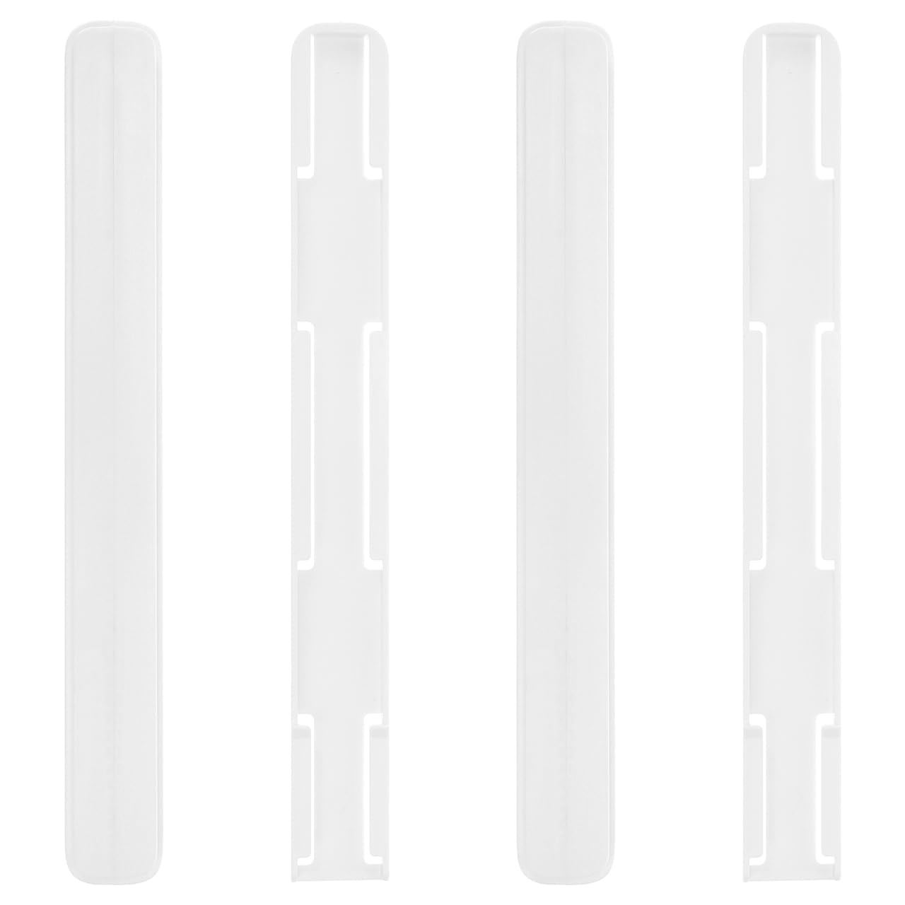 COLLBATH Pack of 4 Storage Box Rails, Furniture Slide Rails, Sliding Drawer Runners